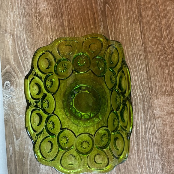 Vintage 1960’s L.E. Smith Glass Moon and Stars Banana Boat - Picture 2 of 15